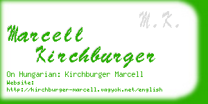 marcell kirchburger business card